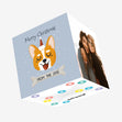 Merry Christmas Smiling Corgi Confetti-exploding Greetings Card