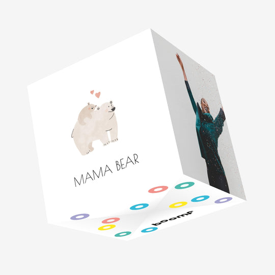 Mama Bear Confetti-exploding Greetings Card