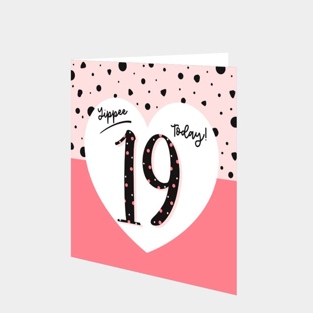 Yippee 19 Today! Birthday Card
