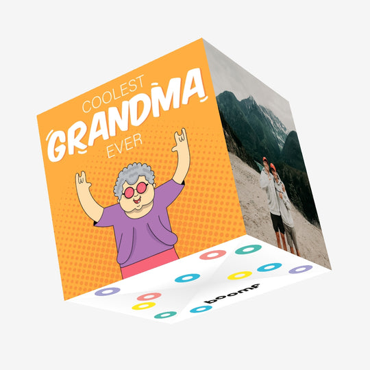Coolest Grandma Ever Confetti-exploding Greetings Card