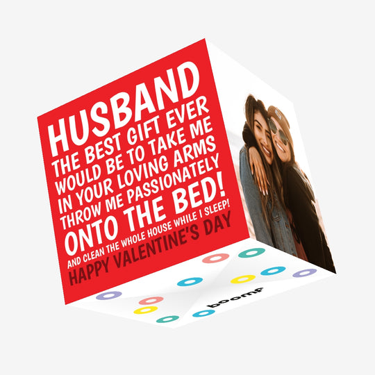 Valentine's Day Best Gift Ever Husband Confetti-exploding Greetings Card