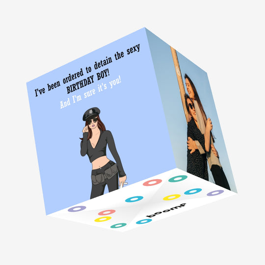 Happy Birthday Sexy Boy Confetti-exploding Greetings Card