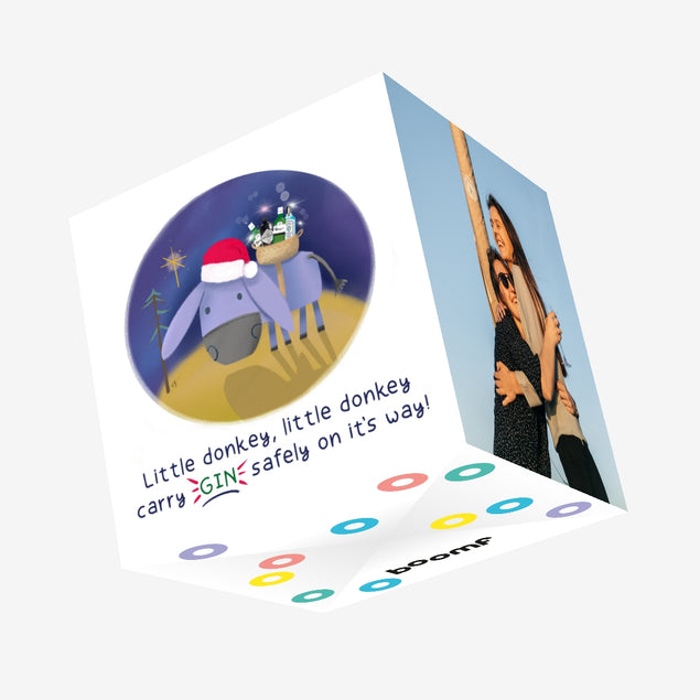 Little Donkey Gin Confetti-exploding Greetings Card