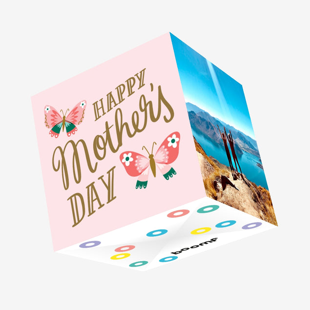 Pink Butterflies Mother's Day Confetti-exploding Greetings Card