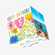 Delicate Flowers Happy 5th Birthday Confetti-exploding Greetings Card