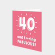 40 and Fabulous Card