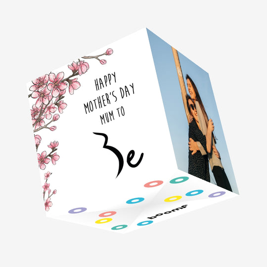 Mum-To-Be Cherry Blossom Mother's Day Confetti-exploding Greetings Card