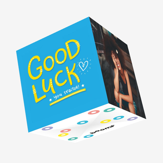 Good Luck Traitor Confetti-exploding Greetings Card