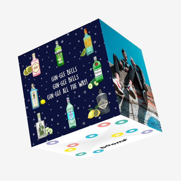 Gin-gle All The Way! Confetti-exploding Greetings Card