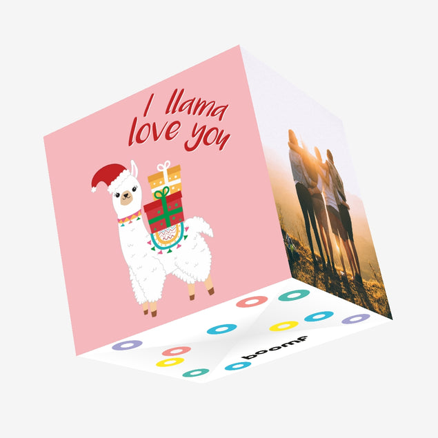 I Llama Love You Confetti-exploding Greetings Card