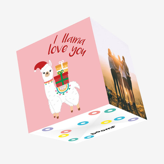 I Llama Love You Confetti-exploding Greetings Card