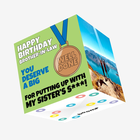 Happy Birthday Brother-in-law Confetti-exploding Greetings Card