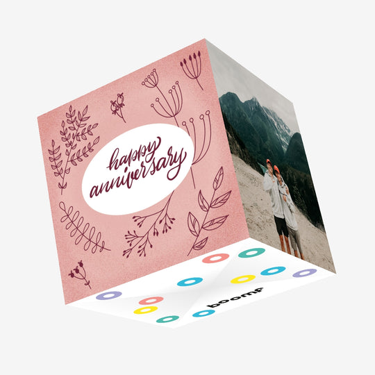 Happy Anniversary Confetti-exploding Greetings Card