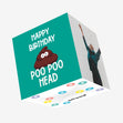 Poo Poo Head Birthday Confetti-exploding Greetings Card