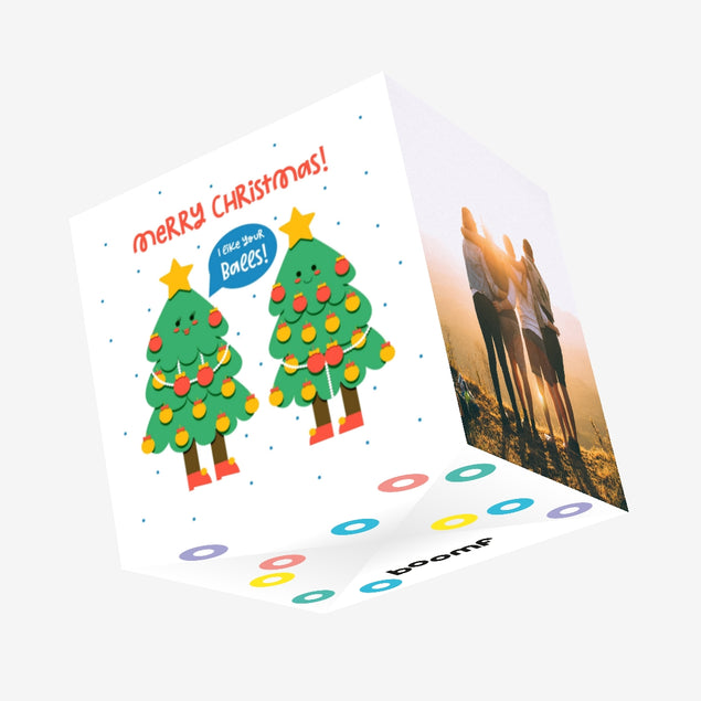 Merry Christmas I Like Your Balls Confetti-exploding Greetings Card