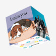 I Miss You Beagle Confetti-exploding Greetings Card