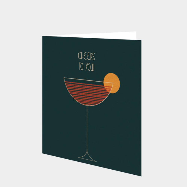 Cheers To You! Sunset Cocktail Card