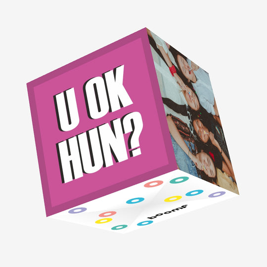 U Ok Hun? Confetti-exploding Greetings Card