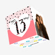 Yippee 13 Today! Birthday Confetti-exploding Greetings Card