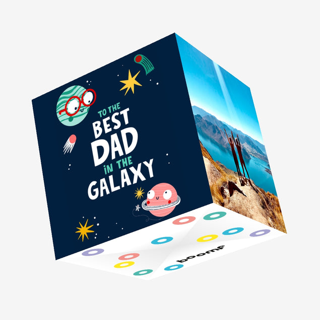Space, Planets And Universe Galaxy Father's Day Confetti-exploding Greetings Card