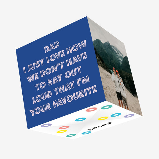 I'm Your Favourite - Blue Confetti-exploding Greetings Card
