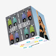 Colorful Lambretta Scooters Happy Birthday Confetti-exploding Greetings Card
