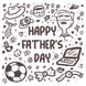 Father's Day Football Doodle Card