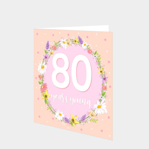 80 Years Young Card