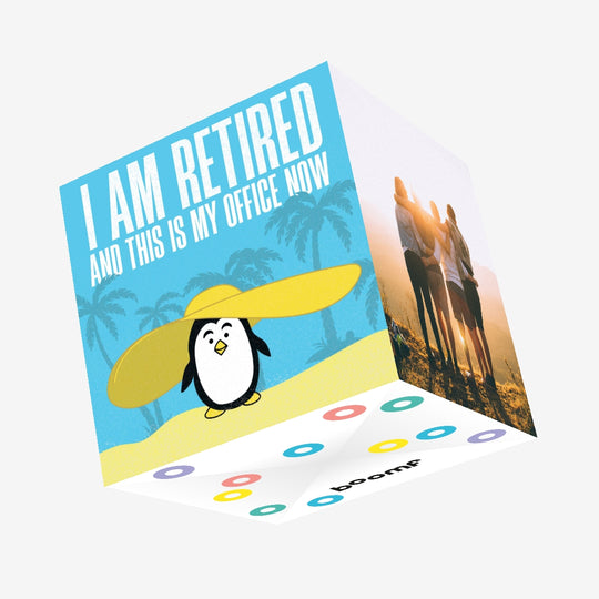 I Am Retired And This Is My Office Now Confetti-exploding Greetings Card