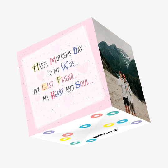 To My Wife... My Best Friend... Confetti-exploding Greetings Card