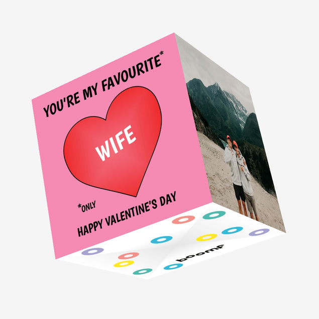 You're My Favourite Wife Confetti-exploding Greetings Card