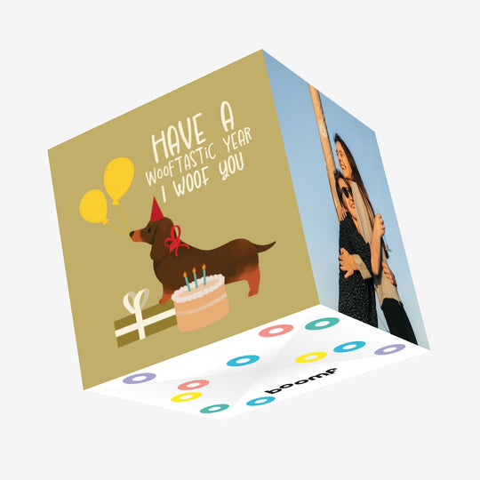 I Woof You Birthday Confetti-exploding Greetings Card