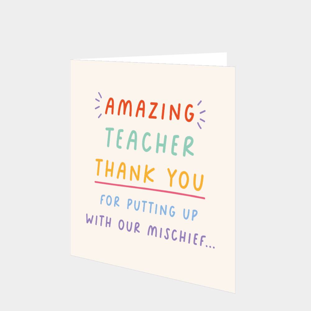 Amazing Teacher Card – Boomf