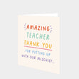 Amazing Teacher Card