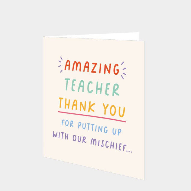 Amazing Teacher Card