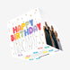 Happy Birthday Balloons Confetti-exploding Greetings Card