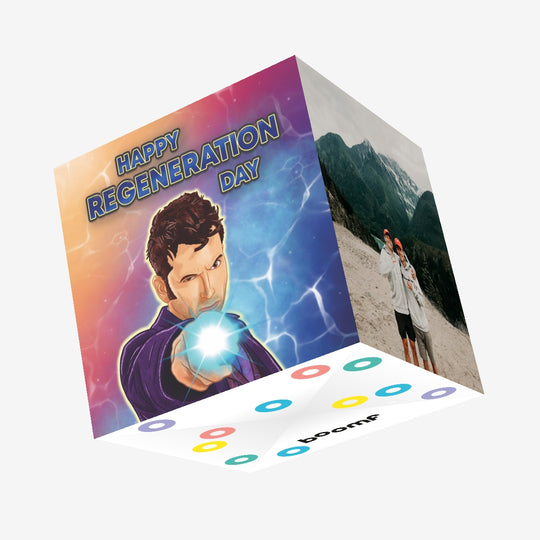 Doctor Who Regeneration Day Confetti-exploding Greetings Card