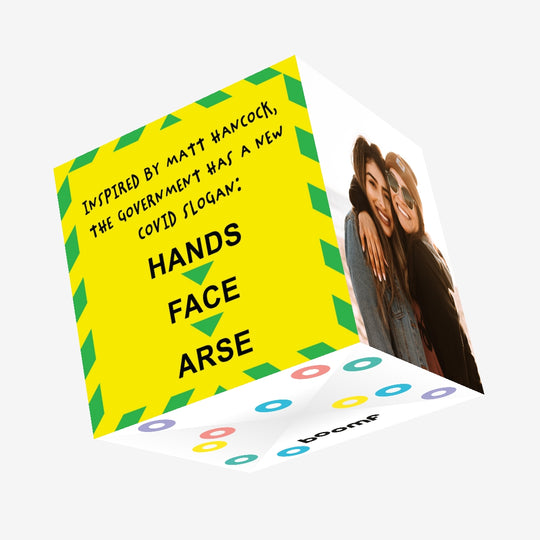 New Government Slogan Confetti-exploding Greetings Card