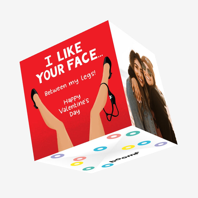 I Like Your Face... Valentine's Day Confetti-exploding Greetings Card