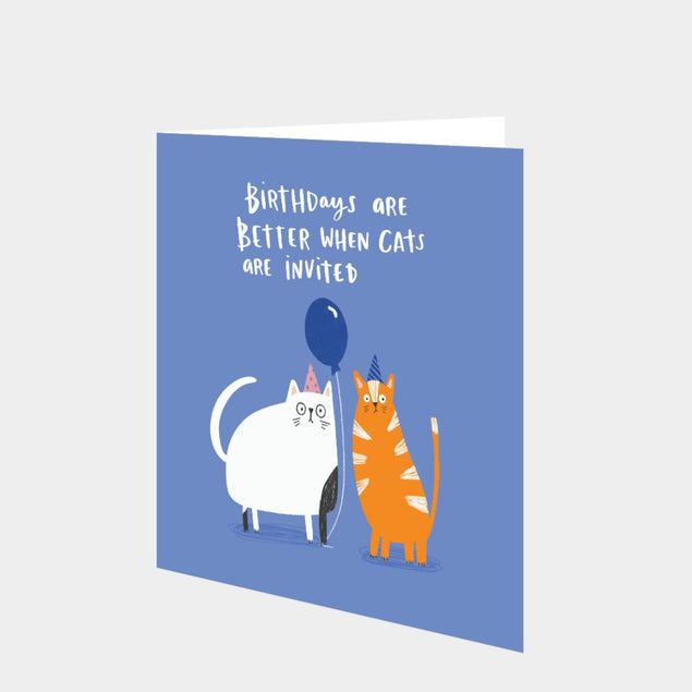 Birthdays With Cats Card