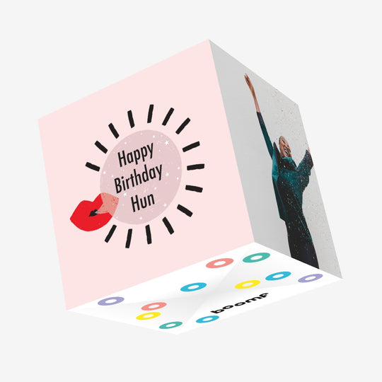 Happy Birthday Hun Confetti-exploding Greetings Card