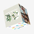 Simple Floral Happy 40th Birthday Confetti-exploding Greetings Card