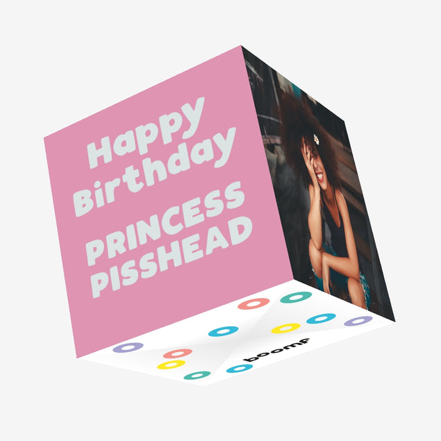 Happy Birthday Princess Pisshead Confetti-exploding Greetings Card
