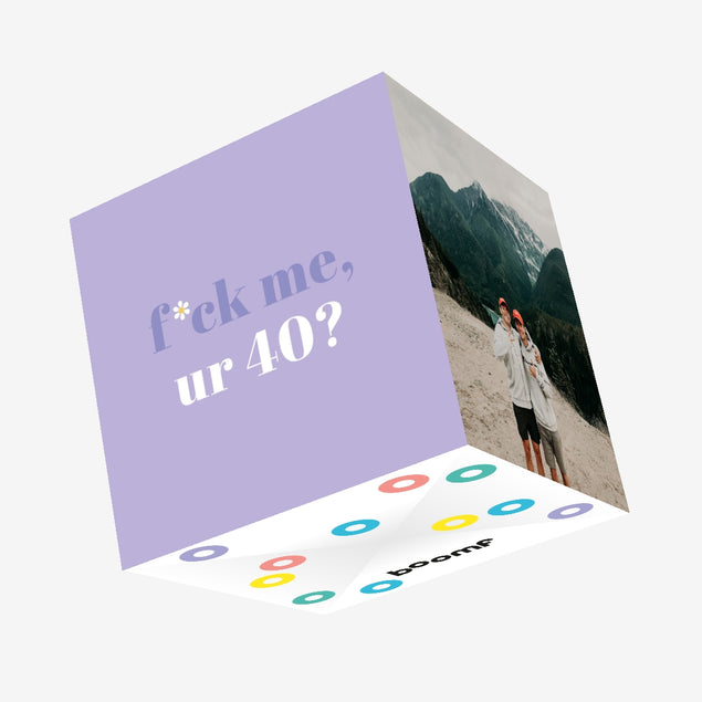 UR 40? Confetti-exploding Greetings Card