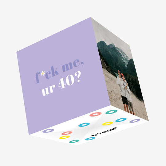 UR 40? Confetti-exploding Greetings Card