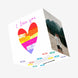 I Love You Rainbow Heart Confetti-exploding Greetings Card