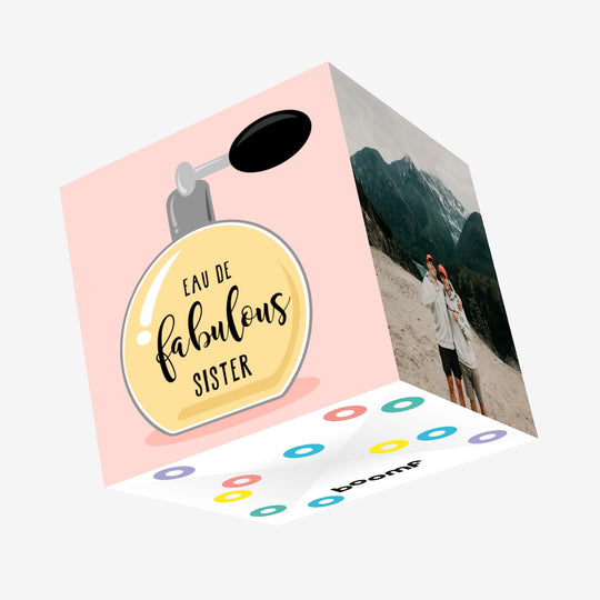 Eau de Fabulous Sister Confetti-exploding Greetings Card