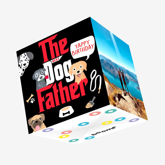 Yappy Birthday Best Dog Father Confetti-exploding Greetings Card