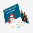 Snowman Christmas Confetti-exploding Greetings Card