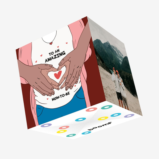 Happy Mother's Day To Am Amazing Mom To Be Confetti-exploding Greetings Card